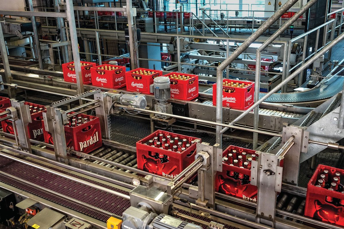 Budvar-Budweiser-bottling-plant-in-Czech-Republic