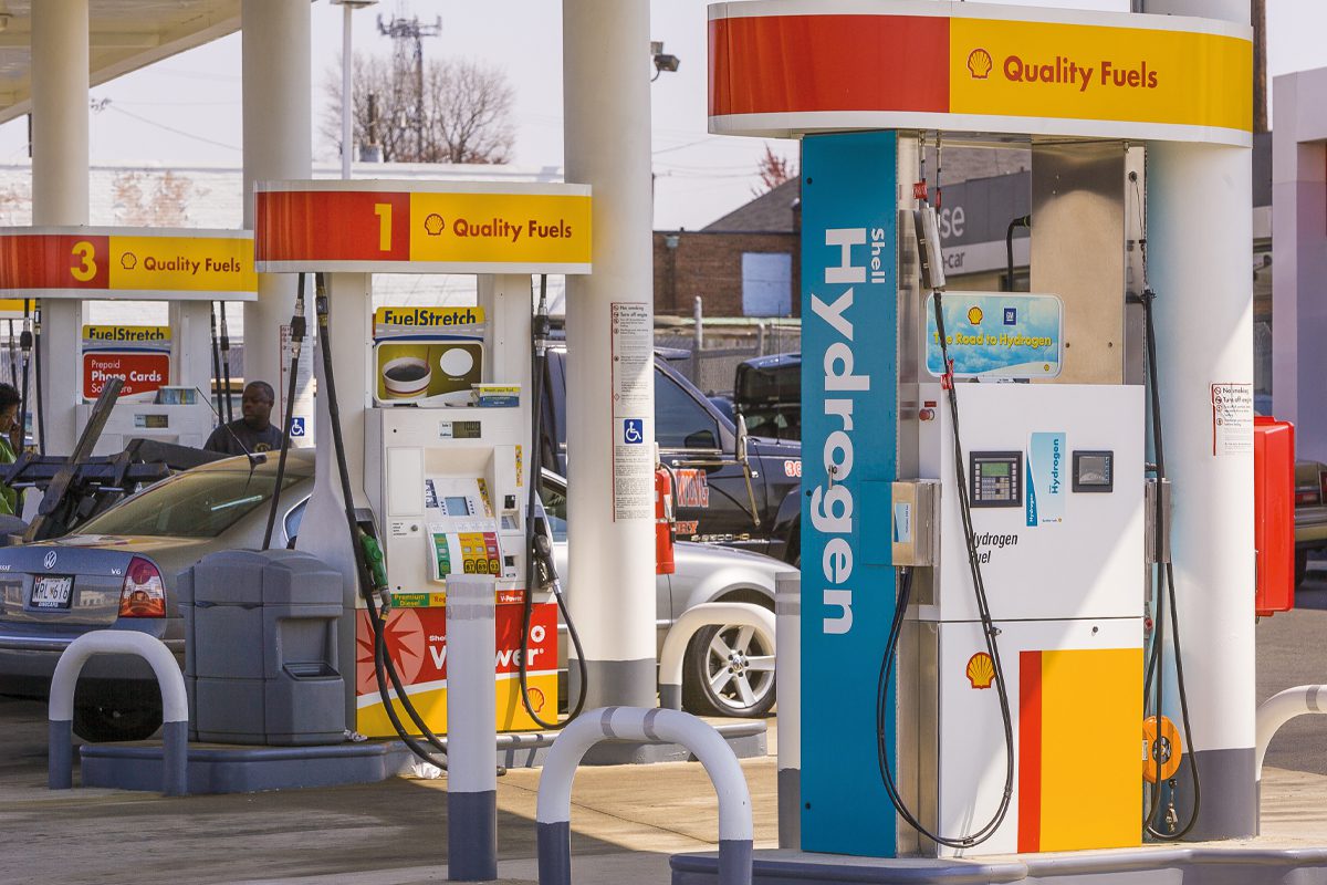Petrol forecourt