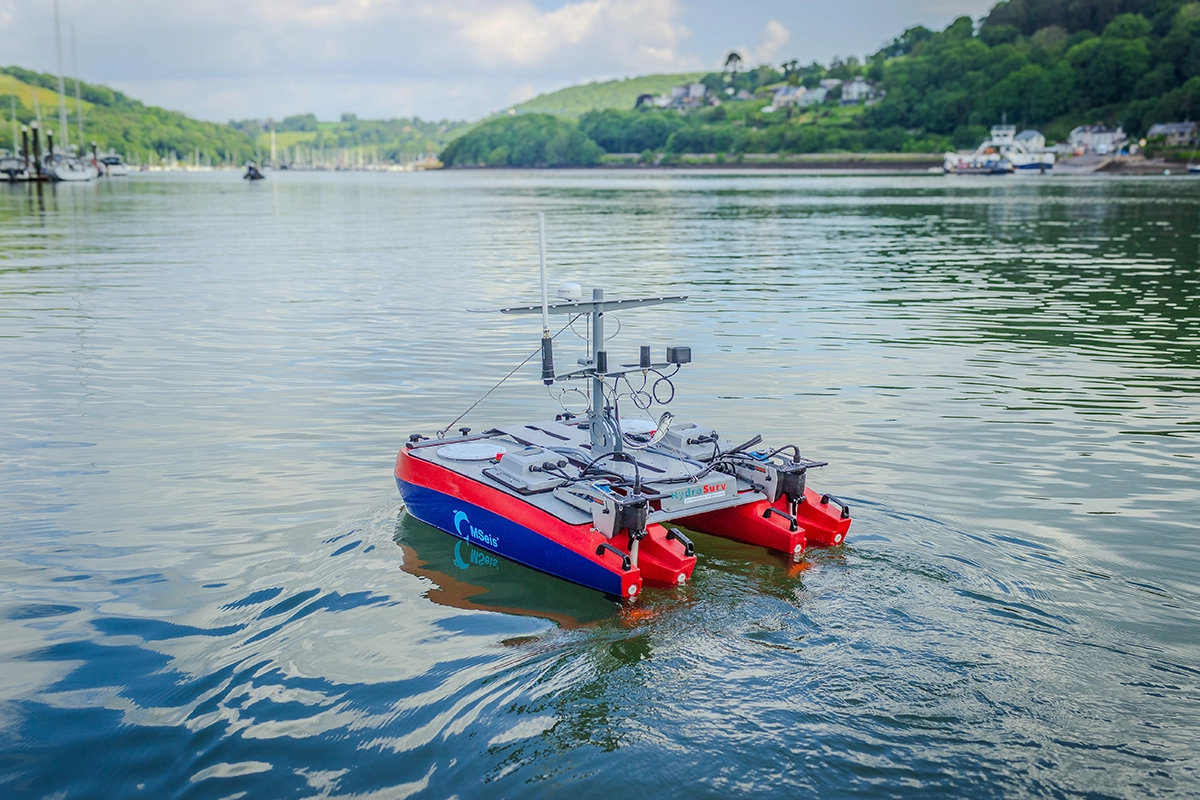 MSeis USV on the River Dart